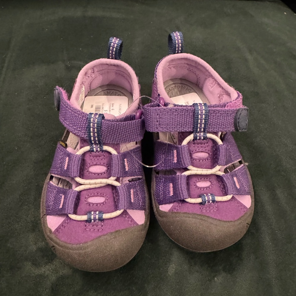 Keen Purple and Gray Kids Walker Shoes